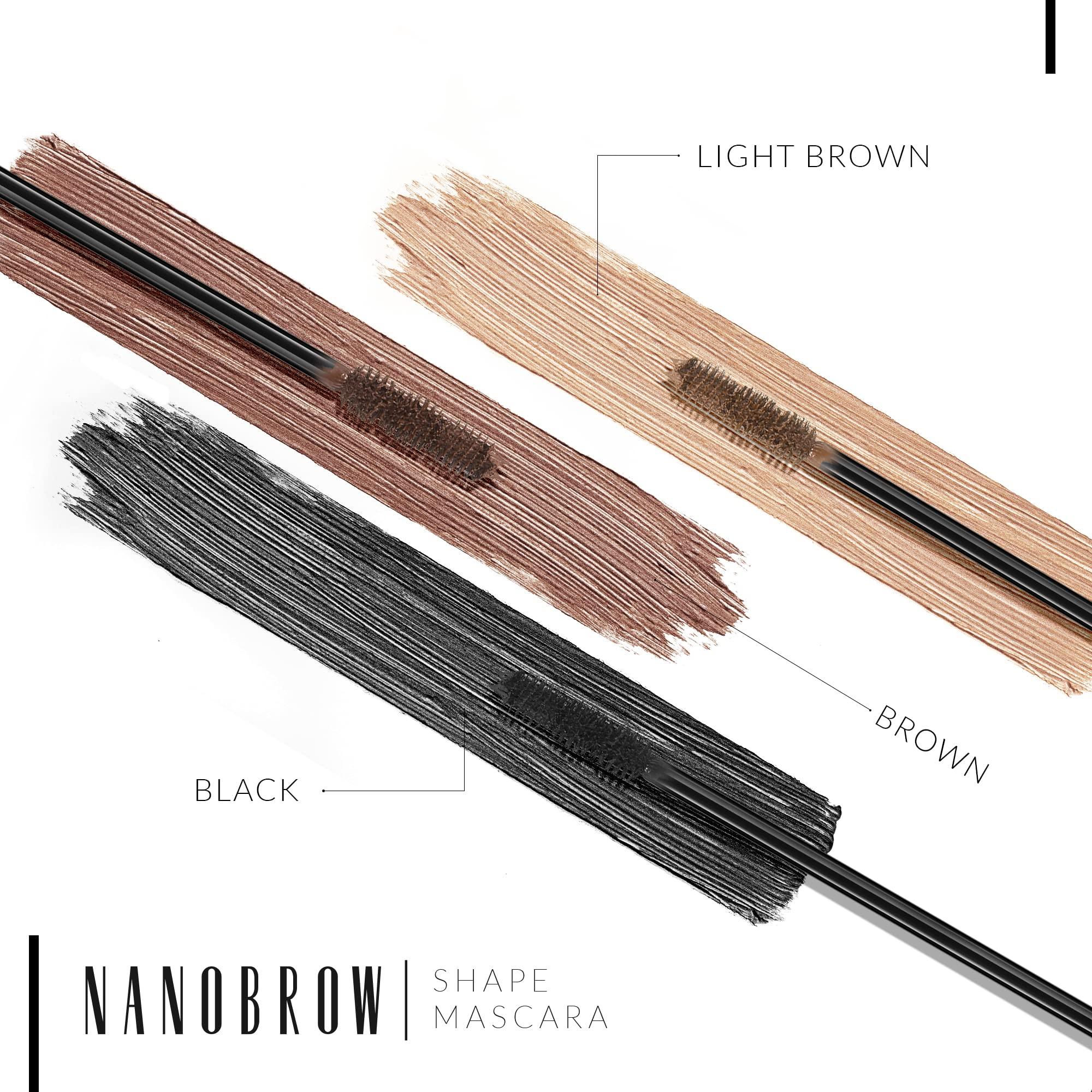 NANOBROW Nanobrow Shape Mascara Light Brown– tinted mascara for eyebrows, perfect brow definition, easy brow styling