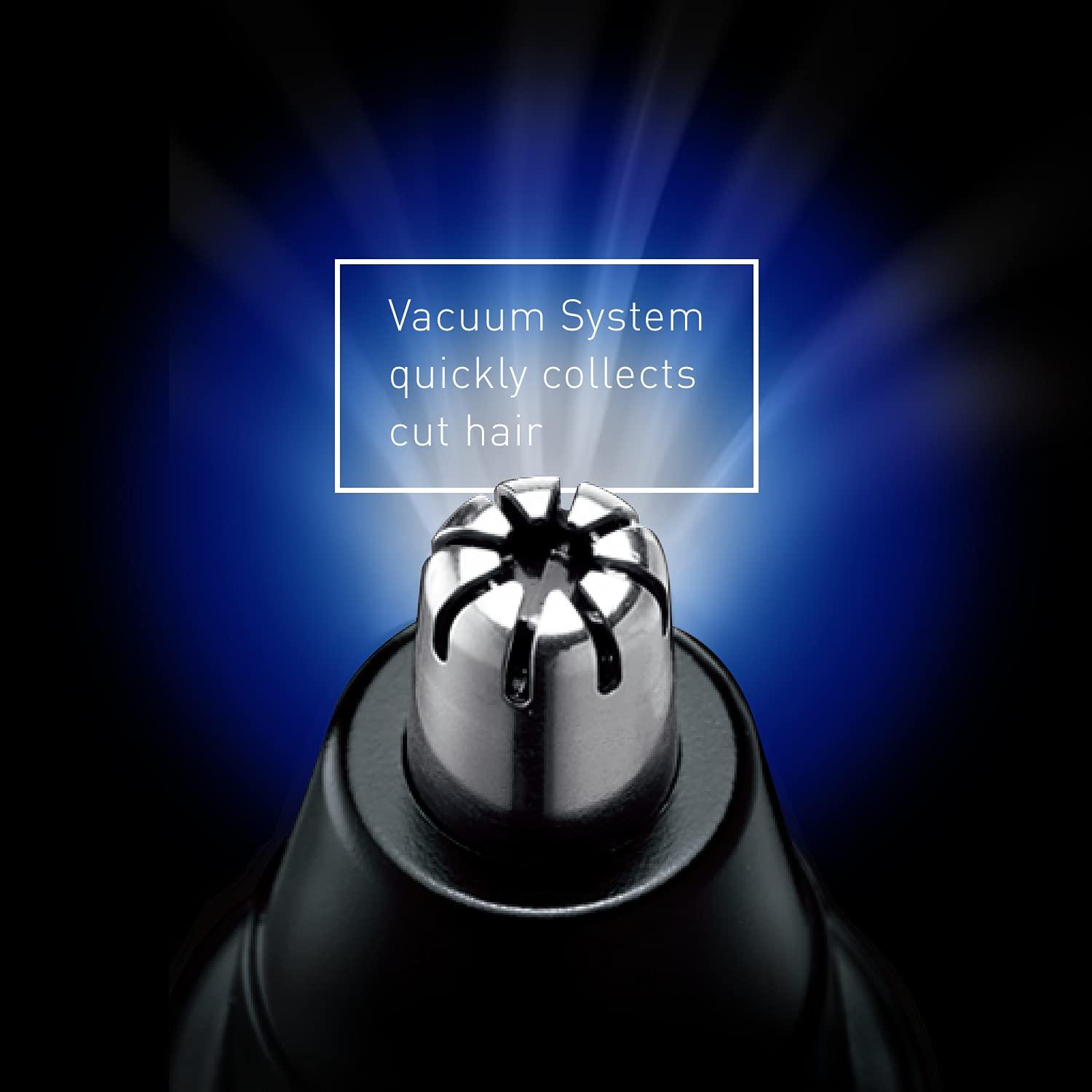 Panasonic Panasonic ER430K Nose, Ear and Facial Hair Trimmer Wet/Dry with Vacuum Cleaning System