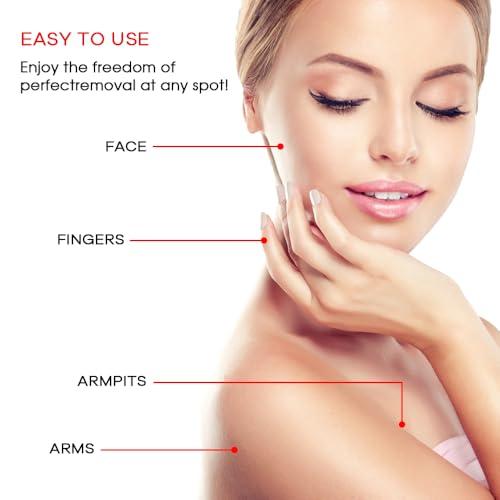 tuokiy Facial Hair Removal for Women, Women Facial Hair Removal Device Painless Females Face Shavers for Chin, Lip, Included 2 x Replacement Heads