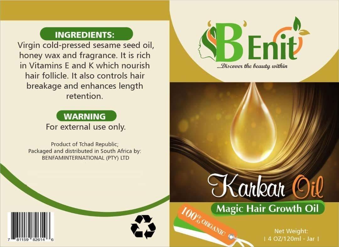 B'Enit TCHADIAN CHEBE POWDER (80g); The Best Ayurvedic Herbs for Natural Hair Growth THAT keeps the hair moisturized AND stops it from breaking