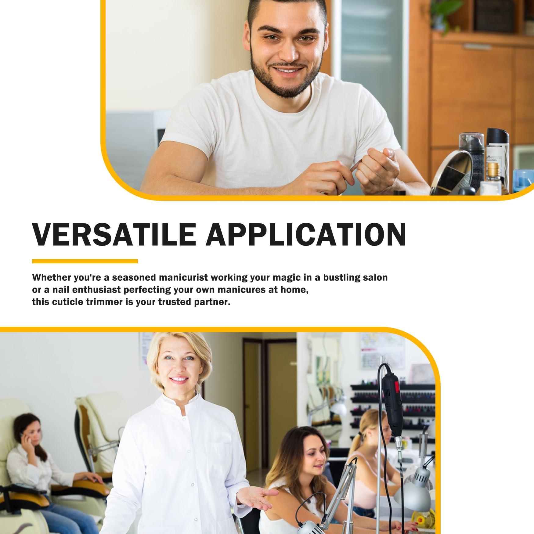 BEZOX BEZOX Cuticle Trimmer for Salon-Worthy Nails - Professional Half Jaw (5 mm) Cuticle Clippers with Anti-slip Silicon Handle, Precision Cuticle Cutters Premium Manicure Tool - Dark