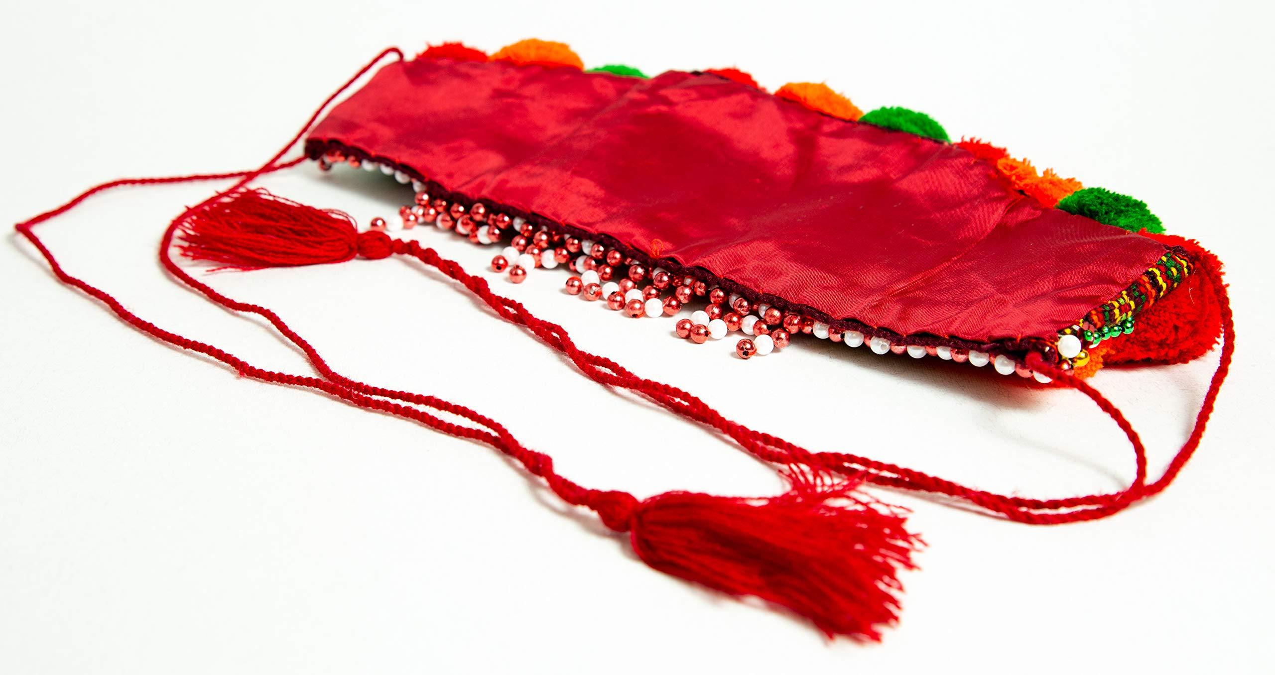 Rushnichok Ukrainian Wedding Chiltse Kokoshnik Traditional Easter Headdress Wreath Vyshyvanka Style Handmade Beaded (Green Orange)