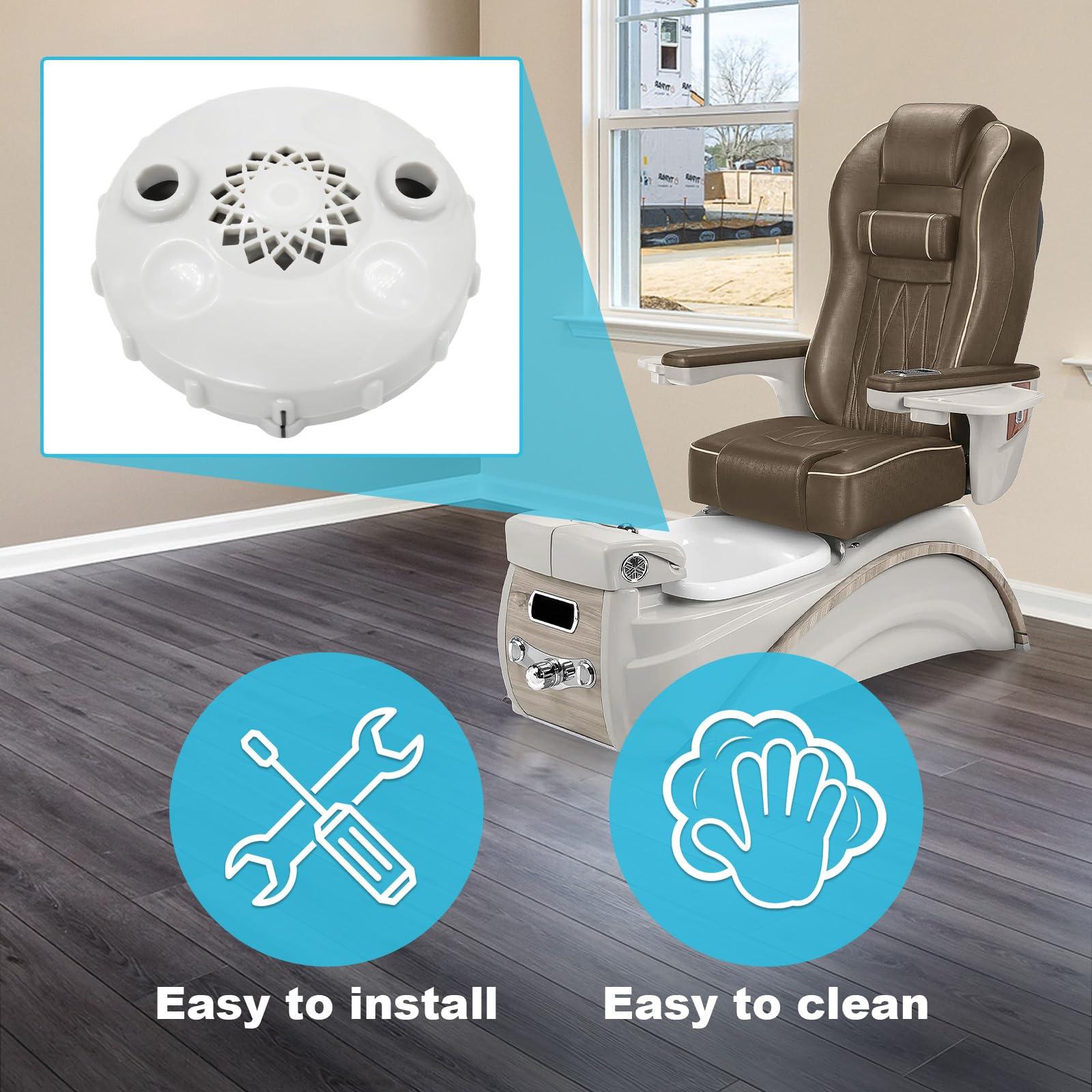 showingo showingo Magnetic Jet Head Cover Spa Disposable Liner Pedicure Chairs Replacement for Lexor Pedicure Spa Chairs for The 3 Dot Wet-end Set