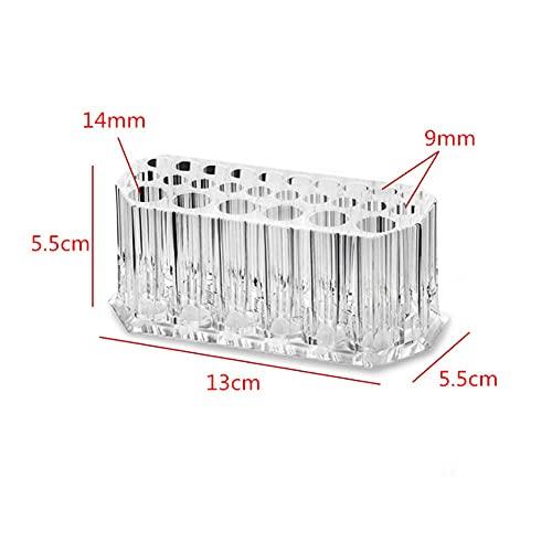 esowemsn 1pc 26 Holes Makeup Brush Holder Clear Acrylic Eyeliner Lip Liner Organizer Cosmetic Beauty Pencils Display Storage Container