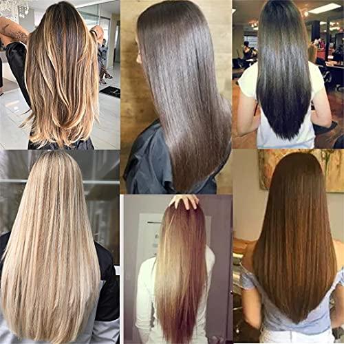 STREJHYT No Clip Halo Hair Extension Curly/Straight Secret Wire Natural Hidden Wire Synthetic Hair Pieces Adjustable Transparent Wire SQ88-6H613 16inches