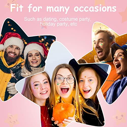 Yecuce Yecuce Pimple Patches(96pcs), Star Shaped Hydrocolloid Acne Cover Patches for Face Body, Rainbow Emojis Zit Patches and Pimple Stickers for Acne Healing