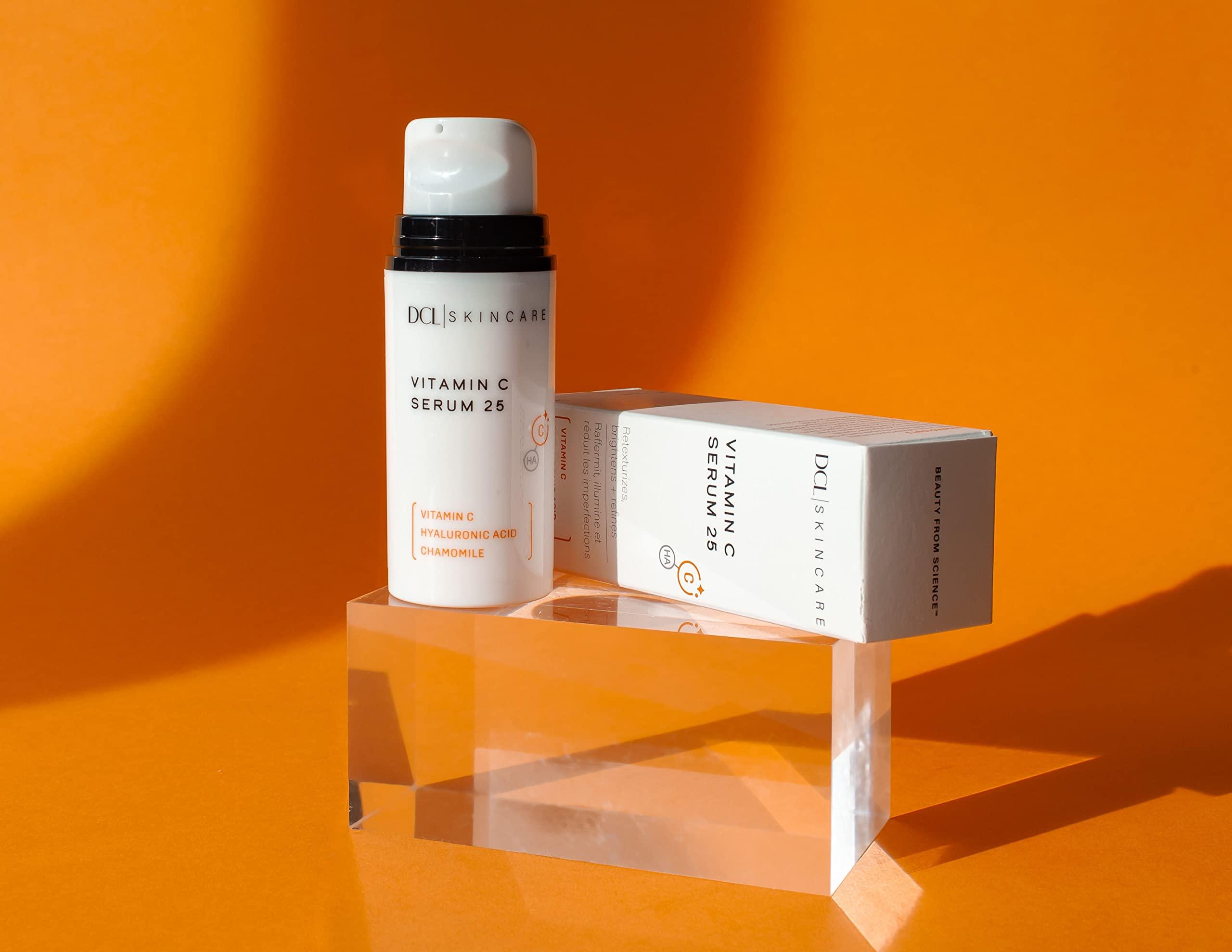 DCL DCL Skincare Vitamin C Serum 25 with 25% Vitamin C & Hyaluronic Acid, 1 fl oz.