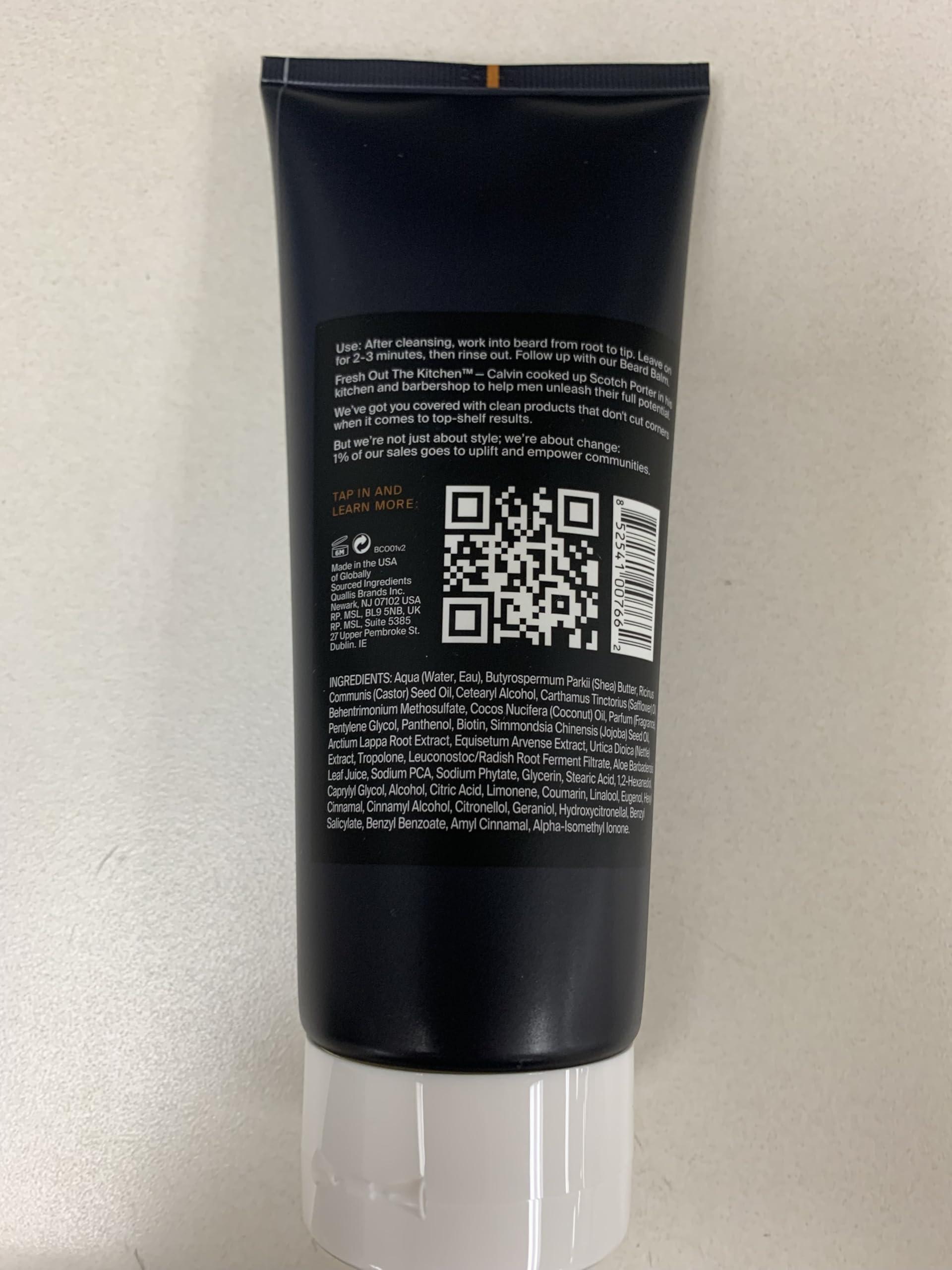 Scotch Porter Scotch Porter Beard Collection Cleanse, Moisturize, Soothe & Style Coarse, Dry Hair while Encouraging Growth for a Fuller/Healthier-Looking Beard Includes Full-Size Wash, Conditioner, Serum & Balm