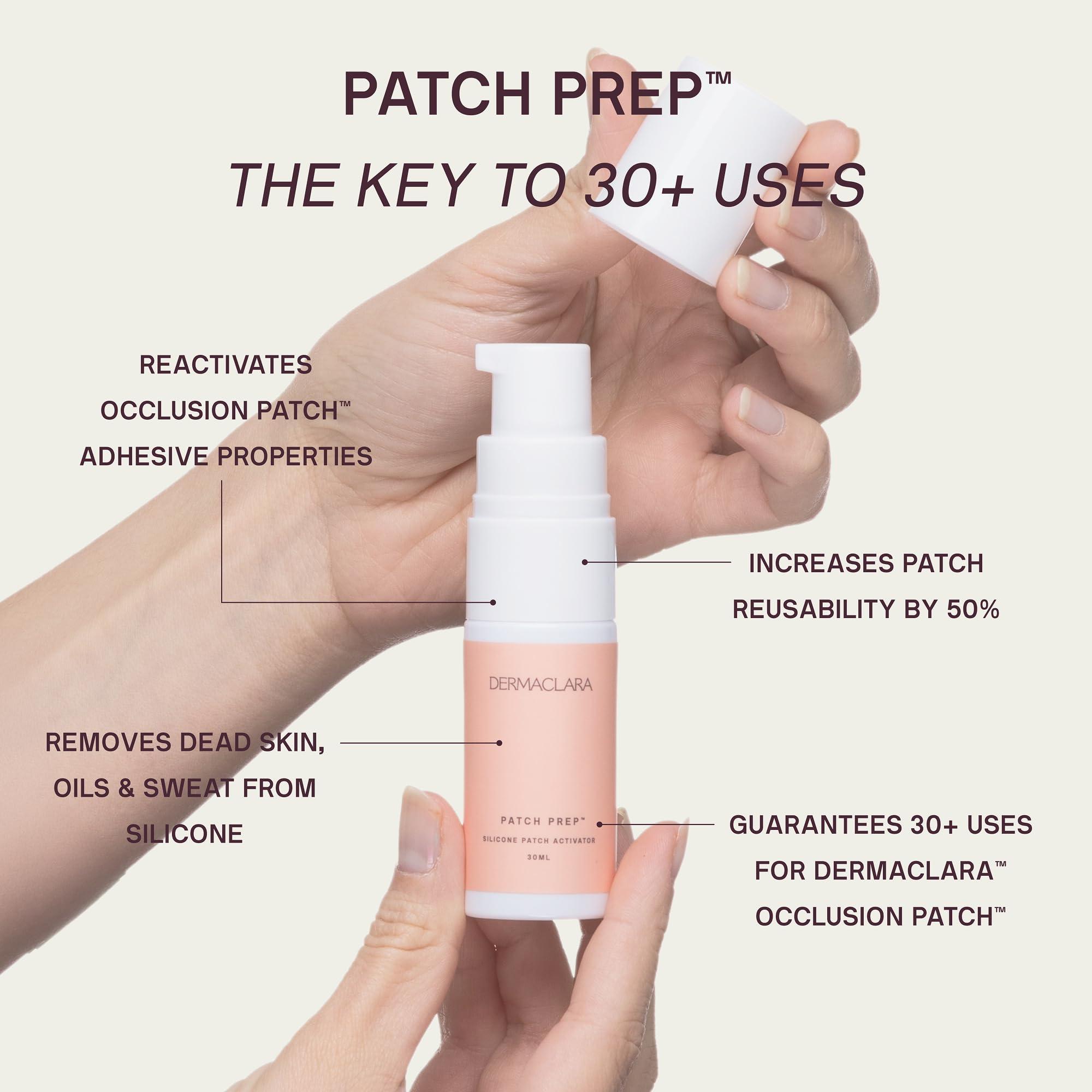 Dermaclara Dermaclara Face Patches Kit - Anti Wrinkle Patches for Forehead, Smile Lines, Silicone Anti-Wrinkle Frown Line Treatment, Up to 30 Uses - 1 Forehead, 2 Mouth, 2 Eye, 1 Neck & 1 Patch Prep Cleanser