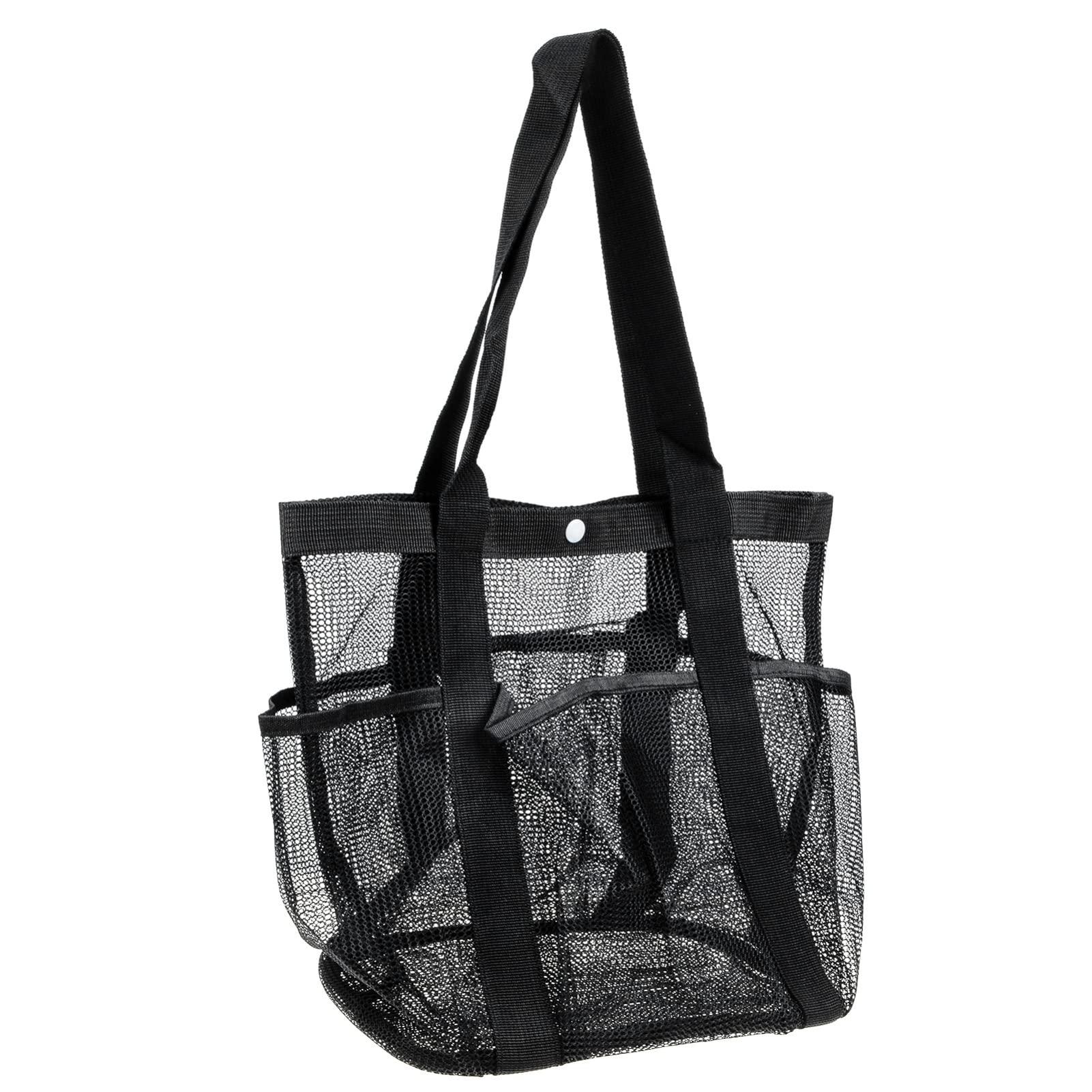 Zerodeko Zerodeko Beach Toiletry Bag Large Capacity Toiletry Bag Beach Bag Large Kids Toy Mesh Beach Toy Bag Portable Beach Pouch Large Beach Bag Childrens Toys Tote Bag Net Travel Make up