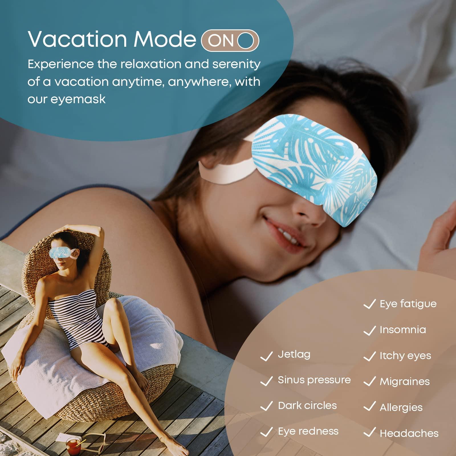 DROP OF DIVINITI 16-Pack Steam Eye Mask - Self Warming Heated Eye Mask for Dry Eyes, Up to 110F Degrees, Fast Soothing Relief - Puffy Eyes, Insomnia, Migraine - Stye Eye Treatment - Warm Compress for Eyes DiviniTi