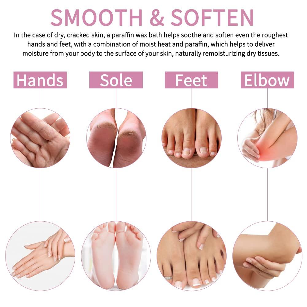 Karite KARITE Paraffin Wax Refills, 10 Pack Peach Scented Paraffin Wax Beads Blocks for Paraffin Bath, Paraffin Wax Machine Refills for Hand Feet Dry Skin,Rrelieves muscle fatigue, Hydration and nourish