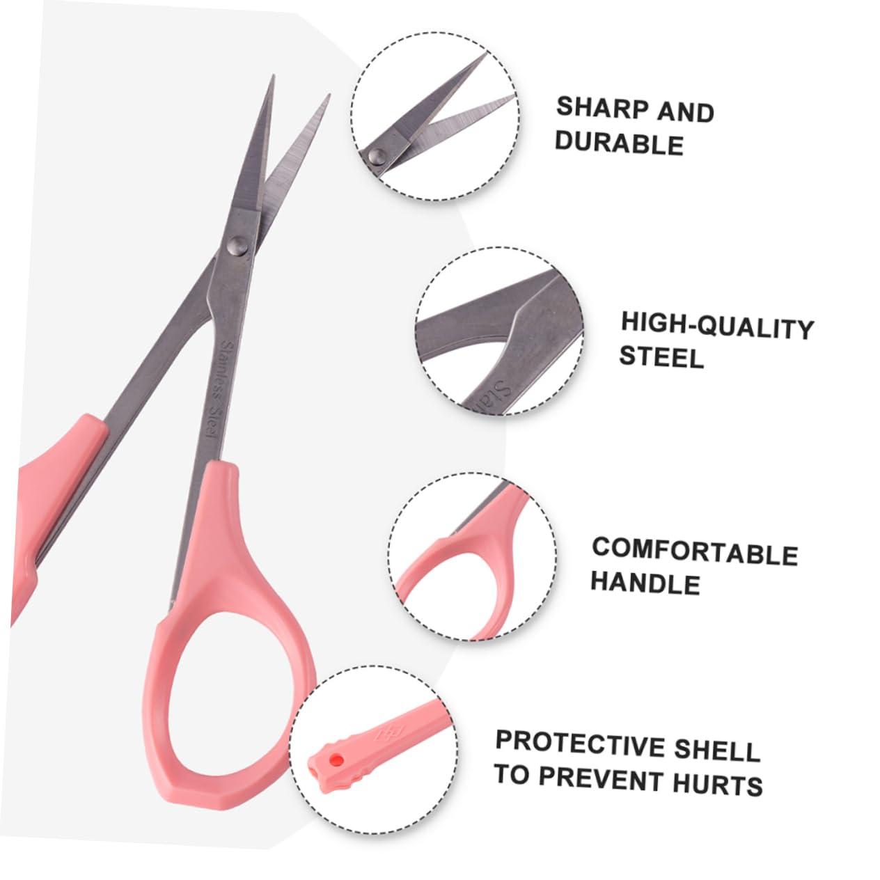 Didiseaon 3sets Beauty Scissors Lash Scissors Eyelash Trimmers Facial Trimmer Manicure Scissors Precision Scissors Tip Scissors Dead Skin Scissor Eyebrow Scissors Beauty Tool Stainless 2pcs*3 Didiseaon