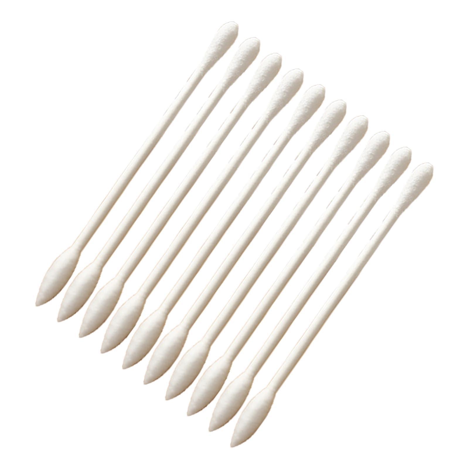 Nurnesy Portable Cotton Swabs Comestic Swabs Makeup Remover Swab Individual Pack Double Tipped Makeup Remover Applicator Soft Cotton Buds for Travel