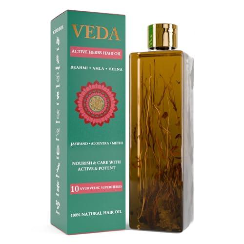 VEDA VEDA Active Herbs Hair Oil | Hair Growth Oil | Infused with Herbs | 200ml