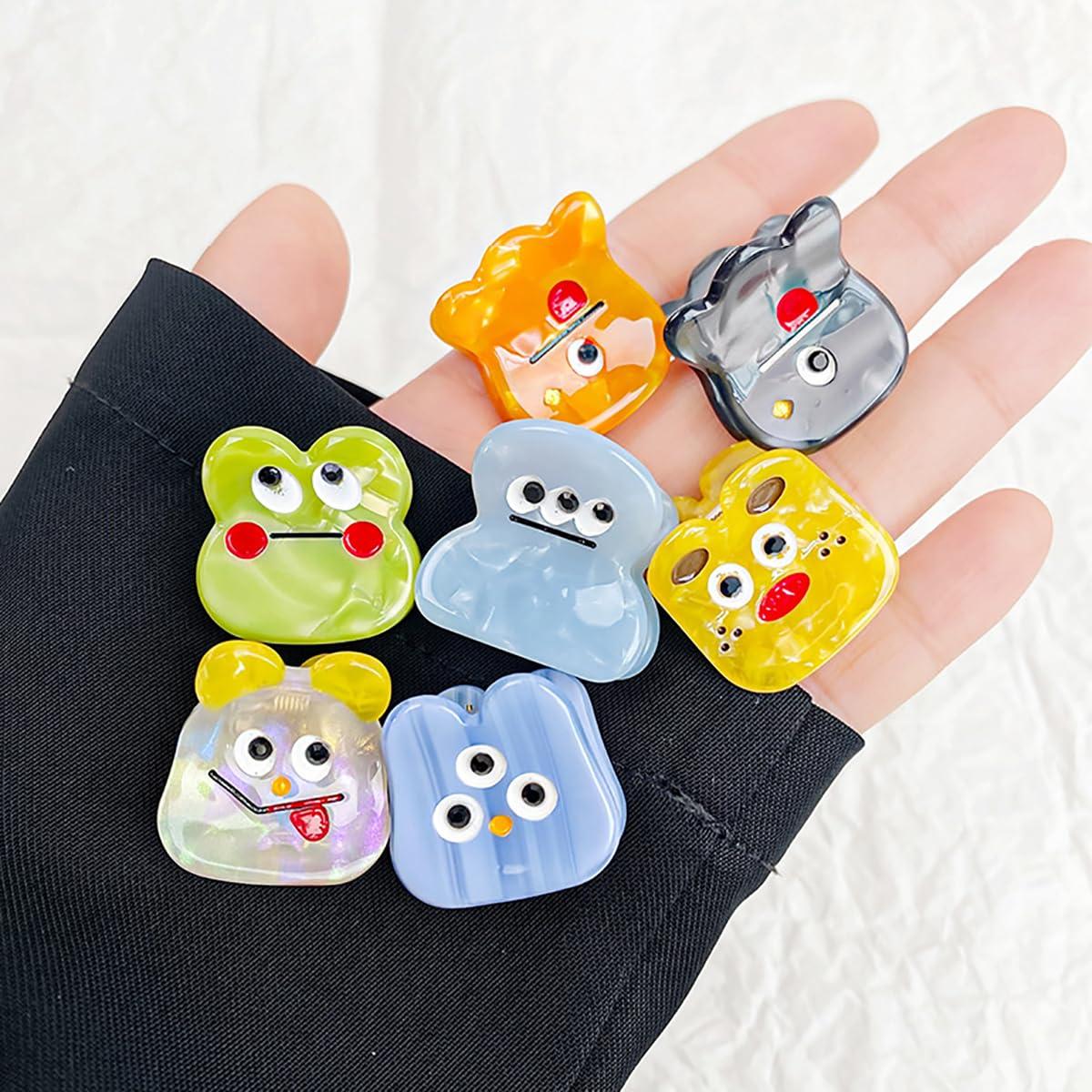 Clip Sugar Cute Monster Hair Clip,Acrylic Claw Clips,Hair Clips for Women,Pack of 2,Light Blue