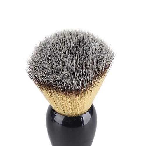 HERCHR Shaving Kit for Men, Shaving Brush and Bowl Mens Shaving Kit 3 in 1 Mens Shaving Brush Set Shaving Accessories Men Safety Shaving Stand Shave Brush Shaving Bowl Portable Shave Brush Kit