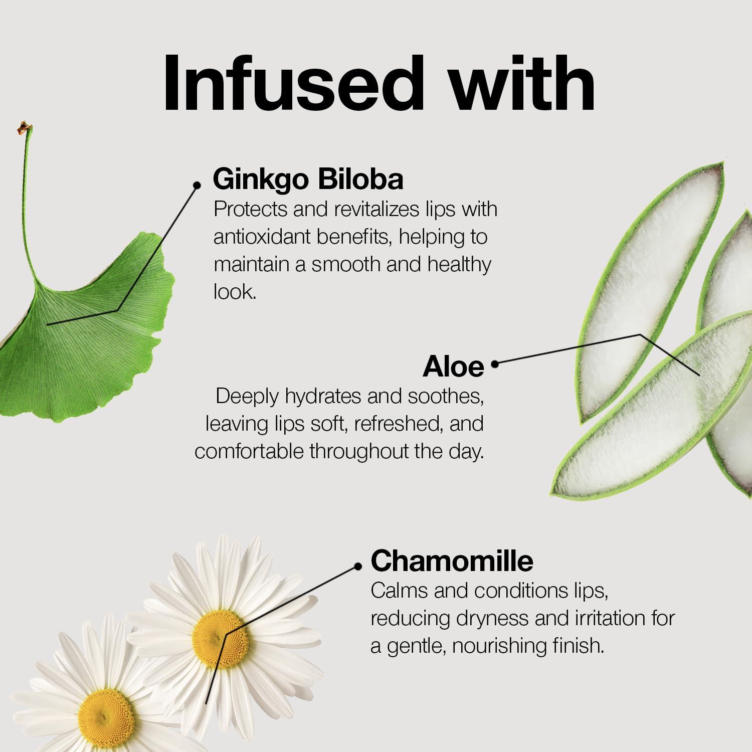 Palladio Palladio Herbal Lipstick, Rich Pigmented and Creamy Lip Color, Infused with Safflower, Ginseng, Ginkgo Biloba, Camellia and Aloe, Prevents Lips from Drying, Combats Fine Lines, Long Lasting, Petal Pink