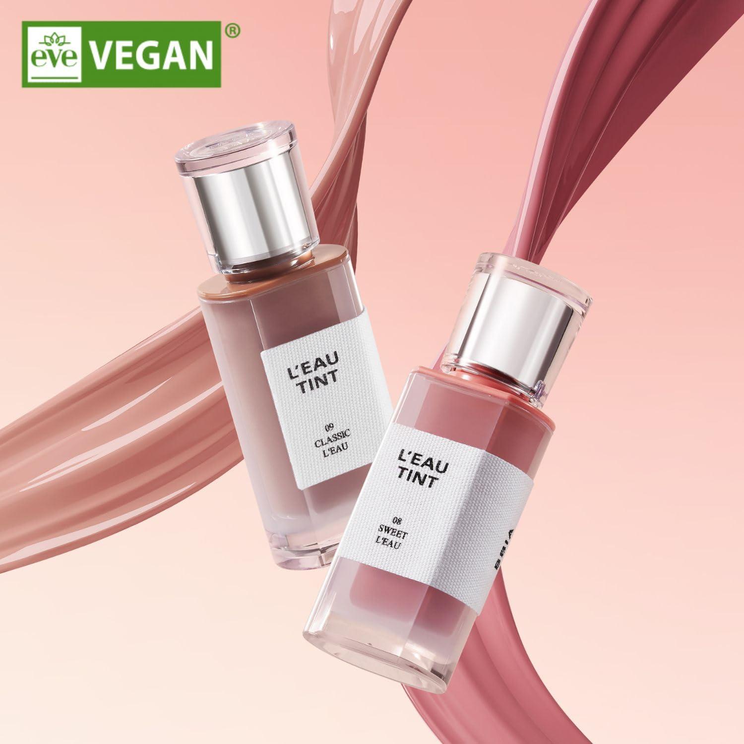 BBI@ BBIA BBIA LEAU Tint Glossy & Glow Lip Stain, Watery Lip Tint, Non-Sticky, High Shine Finish, Long-lasting, Moisturizing, Lightweight, Natural, Daily Use, Vegan, Korean Lip Makeup (01 GARDENIA L\'EAU)