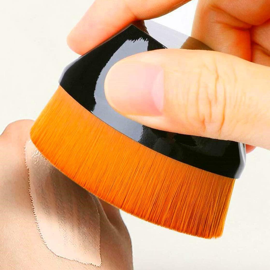 Amzmall 2 Pack Makeup Foundation Brush Oval Foundation Brush Makeup Brushes Fast Flawless Application Liquid Cream Powder Foundation