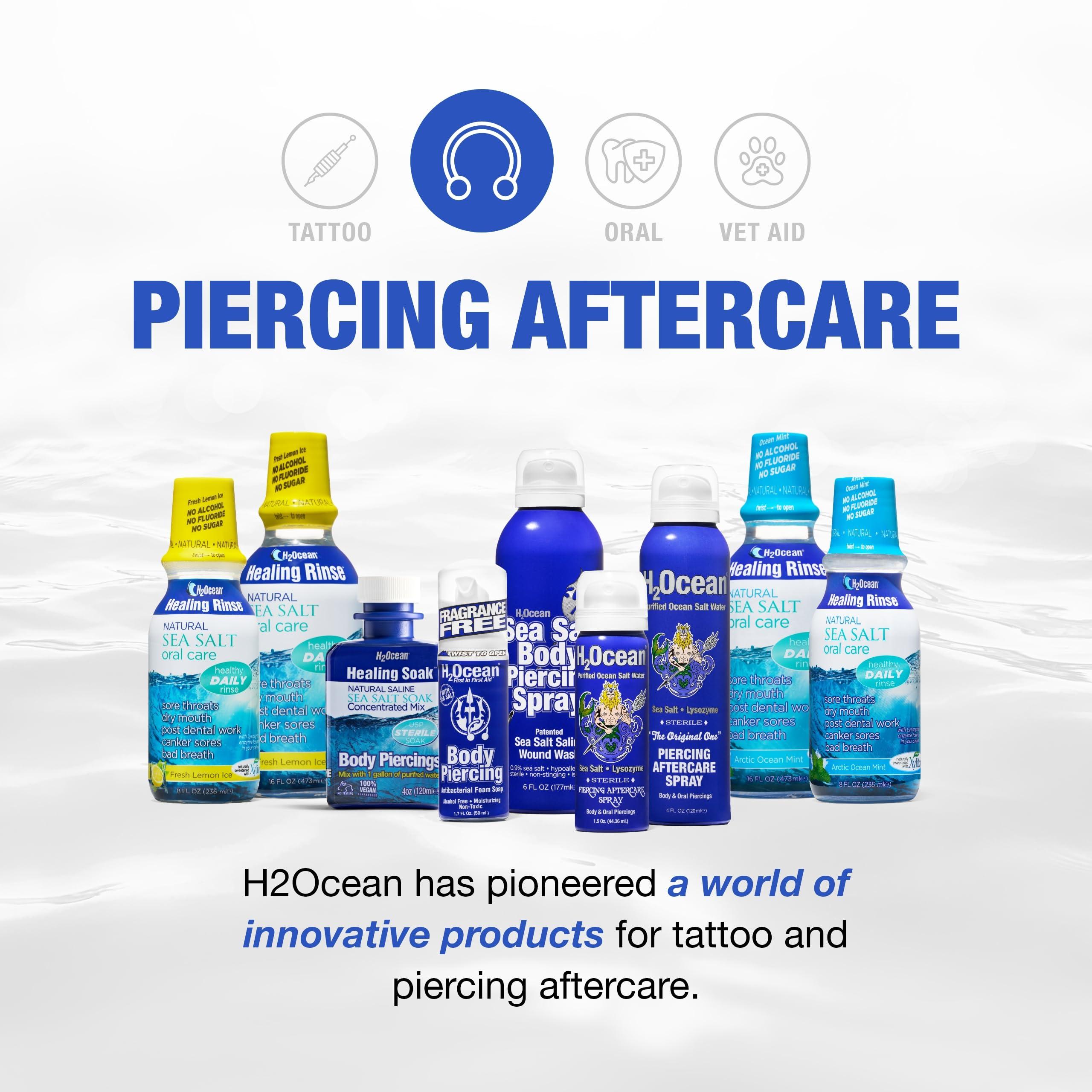 H2Ocean H2Ocean Piercing Aftercare Spray 4oz