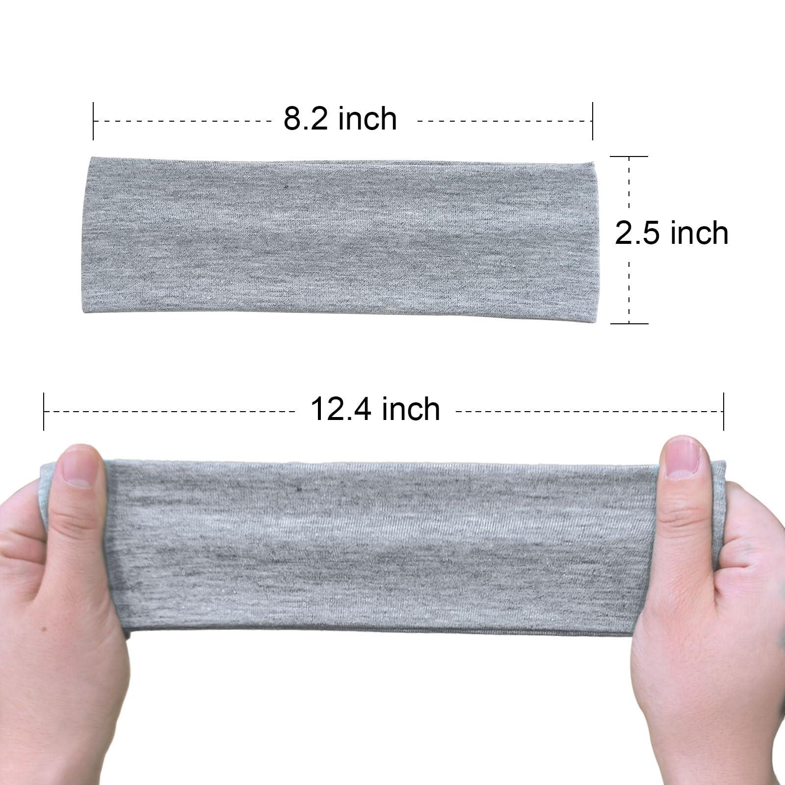 Fecawd Fecawd 3PCS Headbands for Women Non Slip Elastic Sweat Hairbands Fashion Sports Hair Bands Soft Cloth Fabric Stretchy Headband for Workout Yoga Running