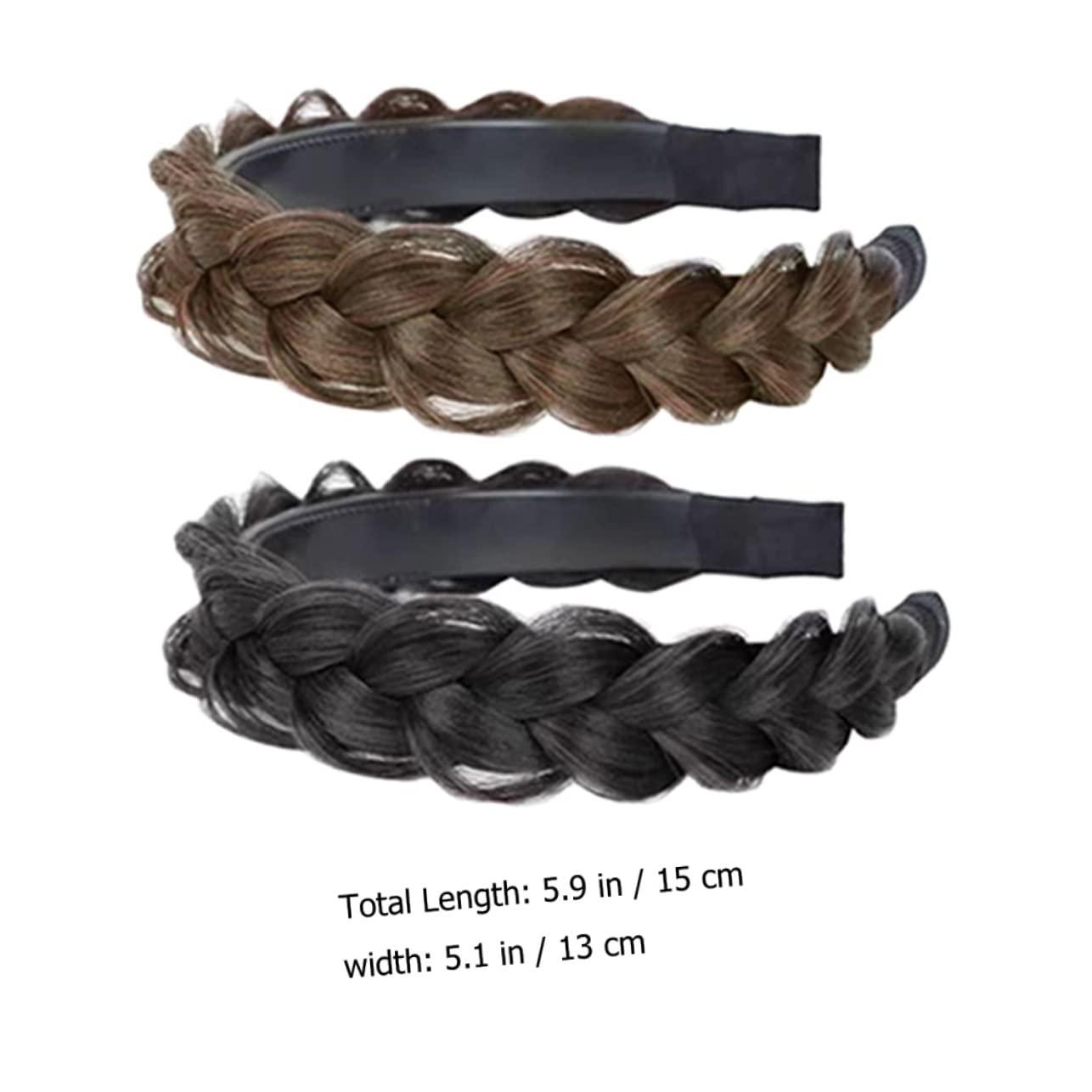 Beaupretty Beaupretty 6 pcs accessories hair crochet braids for black women non-slip wig Twist girls headbands to weave braid hair accessories hair accessories braided wig headband Headband girl loose