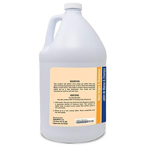 GreenFist GreenFist Foaming Hand Soap Refills [ Foam Refill ] Gentle-Hand Wash Lemon Scent, 128 ounce (1 Gallon)