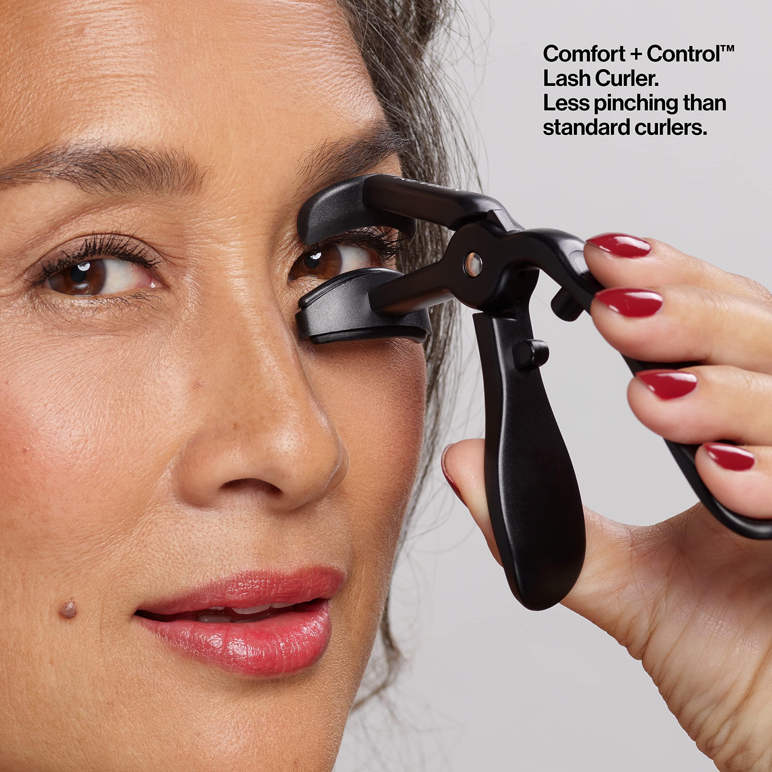 REVLON Revlon Comfort and Control Eyelash Curler, Easy to Use with Storage for Refill Pads