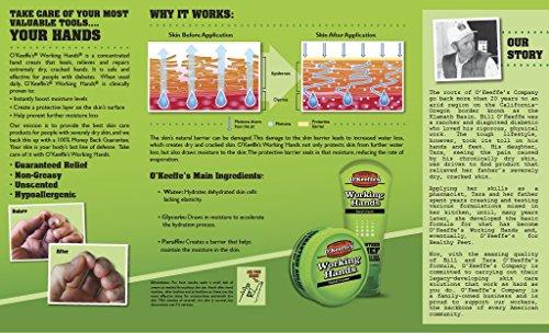 O'Keeffe's O\'Keeffe\'s K0290004-8 Working Hands Hand Cream Tube (8 Pack), 3 oz