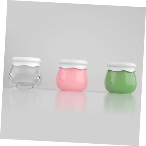 Angoily Angoily 10 Pcs Cream Cosmetic Jars Makeup Travel Containers Travel Toiletries Containers Rhinestone Storage Case Cream Makeup Lotion Bottles Cosmetic Bottles Pink Bottled Make up