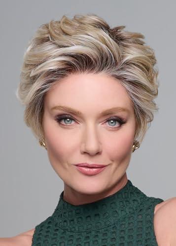 Hair u wear Raquel Welch On The Cover Short Pixie Cut Wig With Texture and Soft Waves, Average Cap Size, RL4/10SS Iced Java