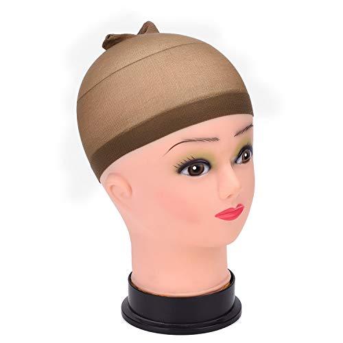 EBOOT eboot 3 Pack Wig Caps (Light Brown Nylon Caps and Light Brown Mesh)