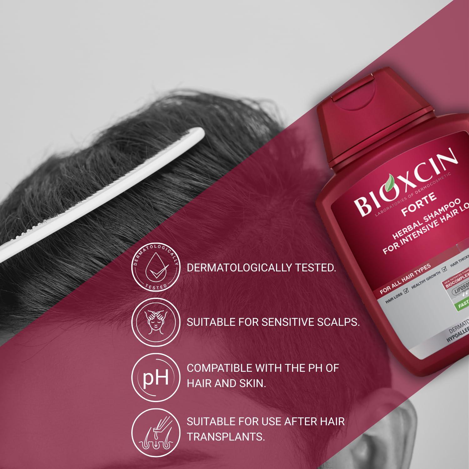 BIOXCIN BIOXCIN Herbal Care Shampoo - Bioxcin Forte Herbal Shampoo For Intensive Hair Loss, Red