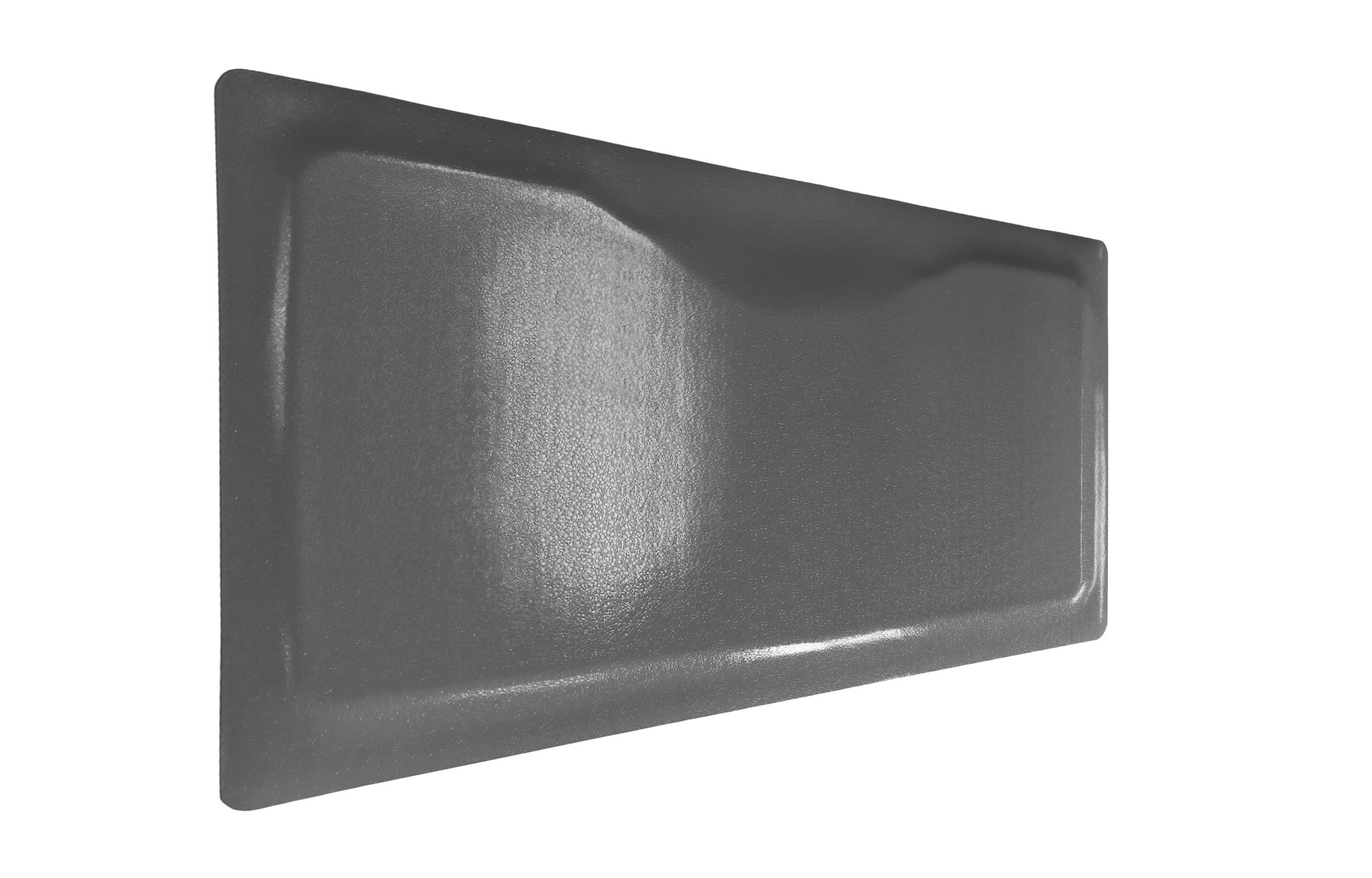 Rhino Mats Rhino Hide Salon Mat 3\' x 3.5\' (Rectangular, Gray 1/2\'\' Thick)