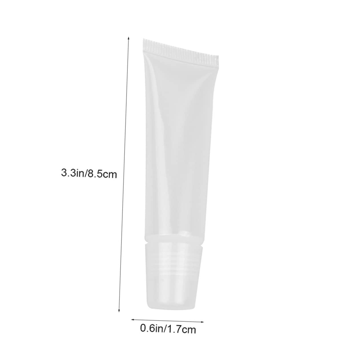 IWOWHERO IWOWHERO 40pcs Empty Gloss Tubes with Leakproof Travel Containers 4pcs Medium Funnels for Handmade Cosmetics