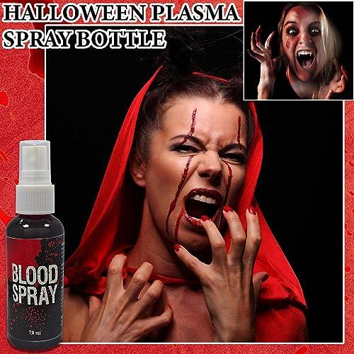LZYLLS Fake Blood Spray,2.46 oz Fake Blood Makeup,Halloween Liquid Fake Blood Washable Splatter SFX Makeup Kit,Suitable for Clothes Zombie Vampire Halloween Makeup Kit