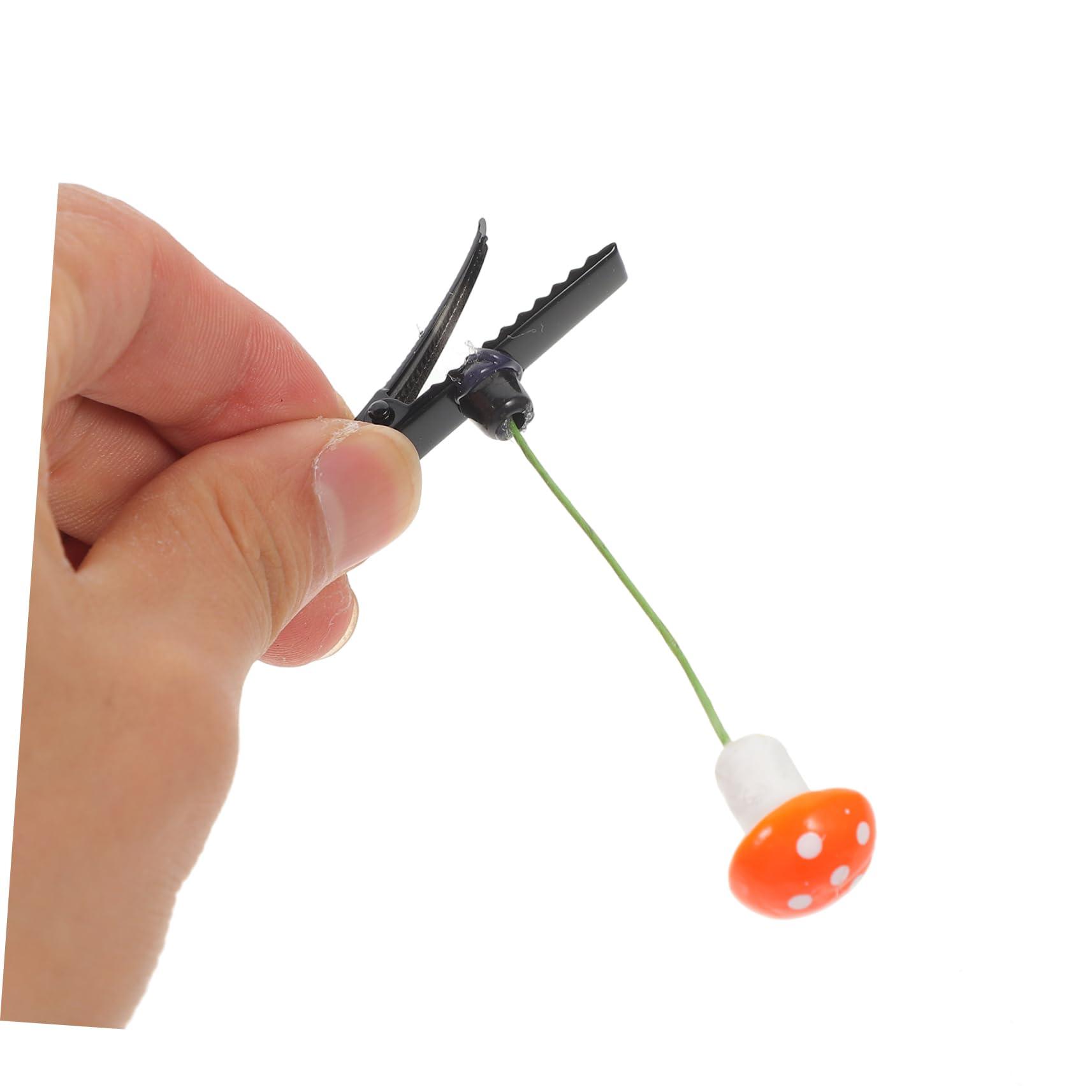 Mikinona Mikinona Mushroom Hair Clips Set of 30 Small Hair Clips for Girls Women Boys and Girls School Accessories Trendy Mushroom Clip Design