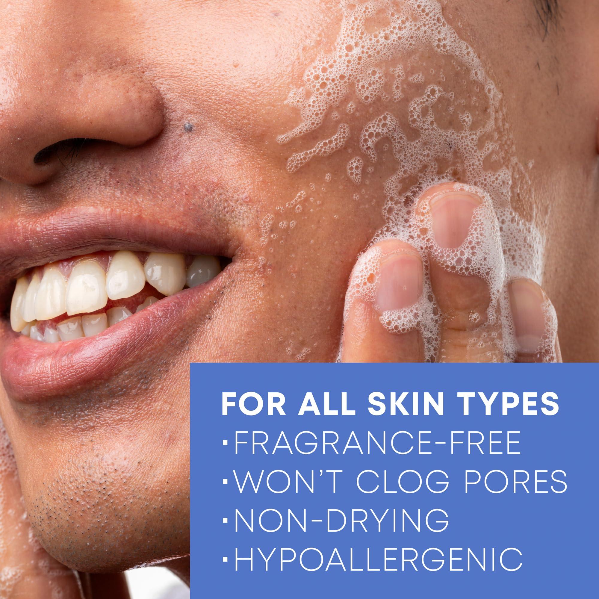 RoC RoC Barrier Renew Gel to Foam Non Drying Facial Cleanser to Hydrate Skin, 12 Ounces