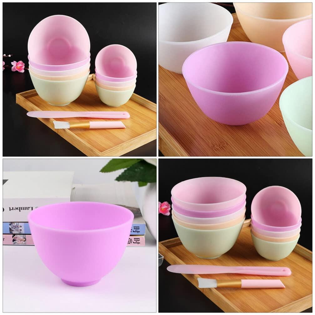 Luxshiny Luxshiny Silicone Cream Bowl Manicure Set Silicone Mask Bowl, 3Pcs Facial Mud Bowl Diy Face Mixing Bowl, Reusable Prep And Serve Bowls For Beauty Kitchen Makeup Kit