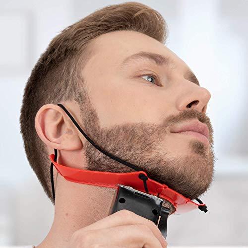 NEKMATE Nekliner Beard Shaper & Neckline Shaving Tool | Hands-Free Lineup Stencil Kit for Clean, Even Trims and Shaves