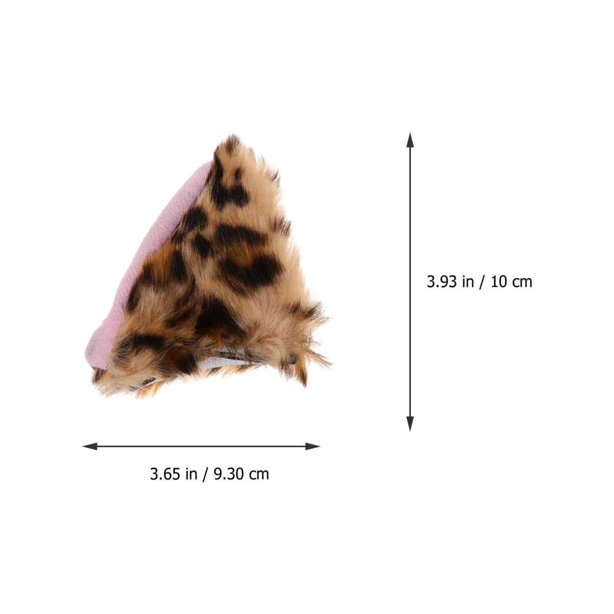 Luxshiny Luxshiny 1 Pair Cat Ears Hairpin Cat Ear Clips Halloween Hair Clips for Girls Cat Ears Cat Ears Clip on Women Hair Accessories Distinctive Hair Jewelries Flannel Baby Animal Hairy Cat