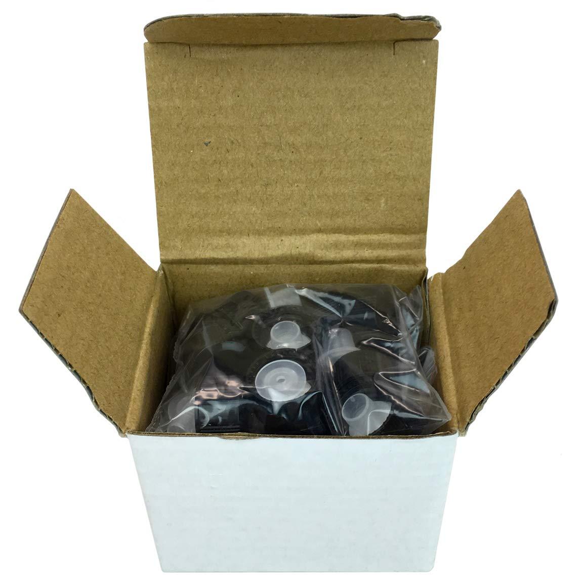 Beauticom Beauticom USA 5/8 Dram/2ML Amber Glass Vial for Lab Chemicals, Reagents, Serums, Oils and Other Liquids with Orifice Reducer and Dropper Top (Pack of 120 Pieces)