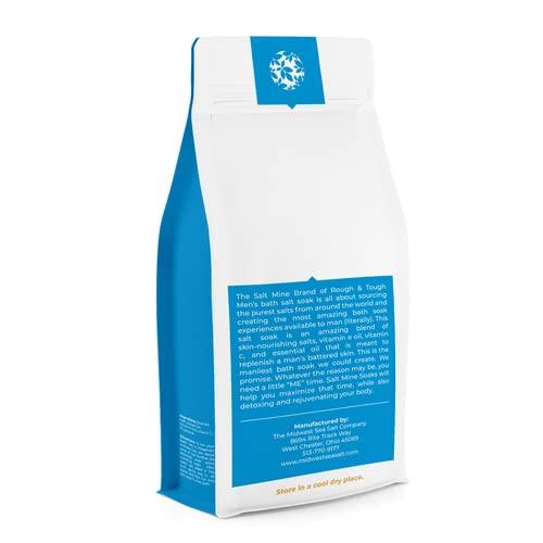 Midwest Sea Salt Company Barbershop Rough & Tough Men's Fine Grain (.3mm) Bath Salt Soak 15 lbs.