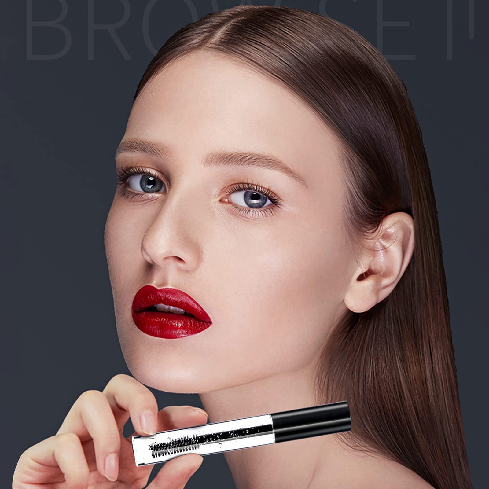 Generic Generic Clear Eyebrow Setting Gel, Transparent Eyebrow Styling Gel, Waterproof And Sweat-Proof Eyebrow Repair Liquid Brows Fixing Gel for Beauty Salon Home Use Makeup, 5 ml / 0.17 fl oz