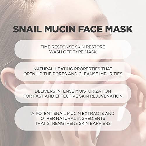 PROOT Snail Mucin Mask | Advanced Snail Mucin Mask | Snail Mucin 96% Concentrate Essence | Snail Mucin Mask with High Concentrate of Snail Secretion Filtrate | Snail Mask with Natural and Innovative Skin Rejuvenating Complex | Korean Snail Mucin Mask with