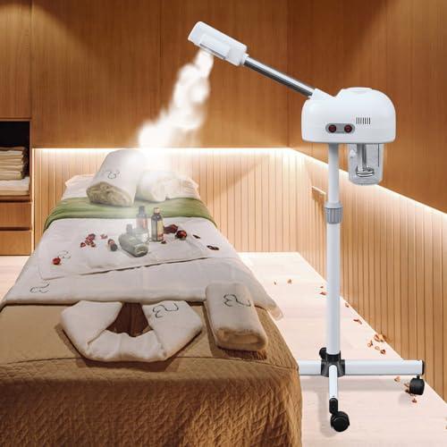 HIYTCU HIYTCU Ozone Facial Steamer with Hot Mist Function, Can Use at Home and Beauty Salon, Extract Blackheads, Rejuvenate and Humidifier Hydrate Your Face Skin for Youthful Complexion, Adjustable Height