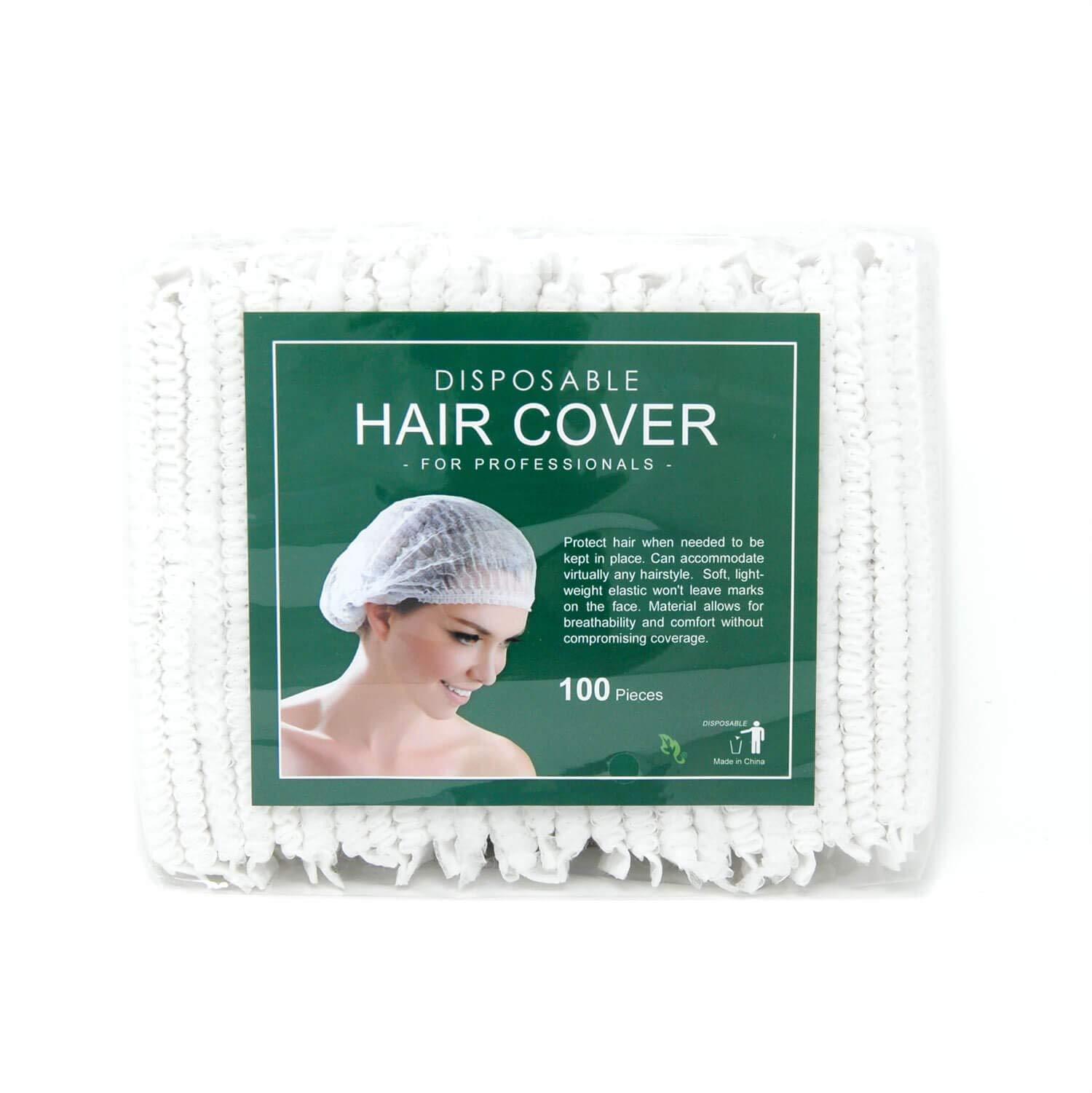 APPEARUS Disposable Bouffant Caps - APPEARUS Disposable Hair Cover Caps for Spa and Salon (White) (100 Count)