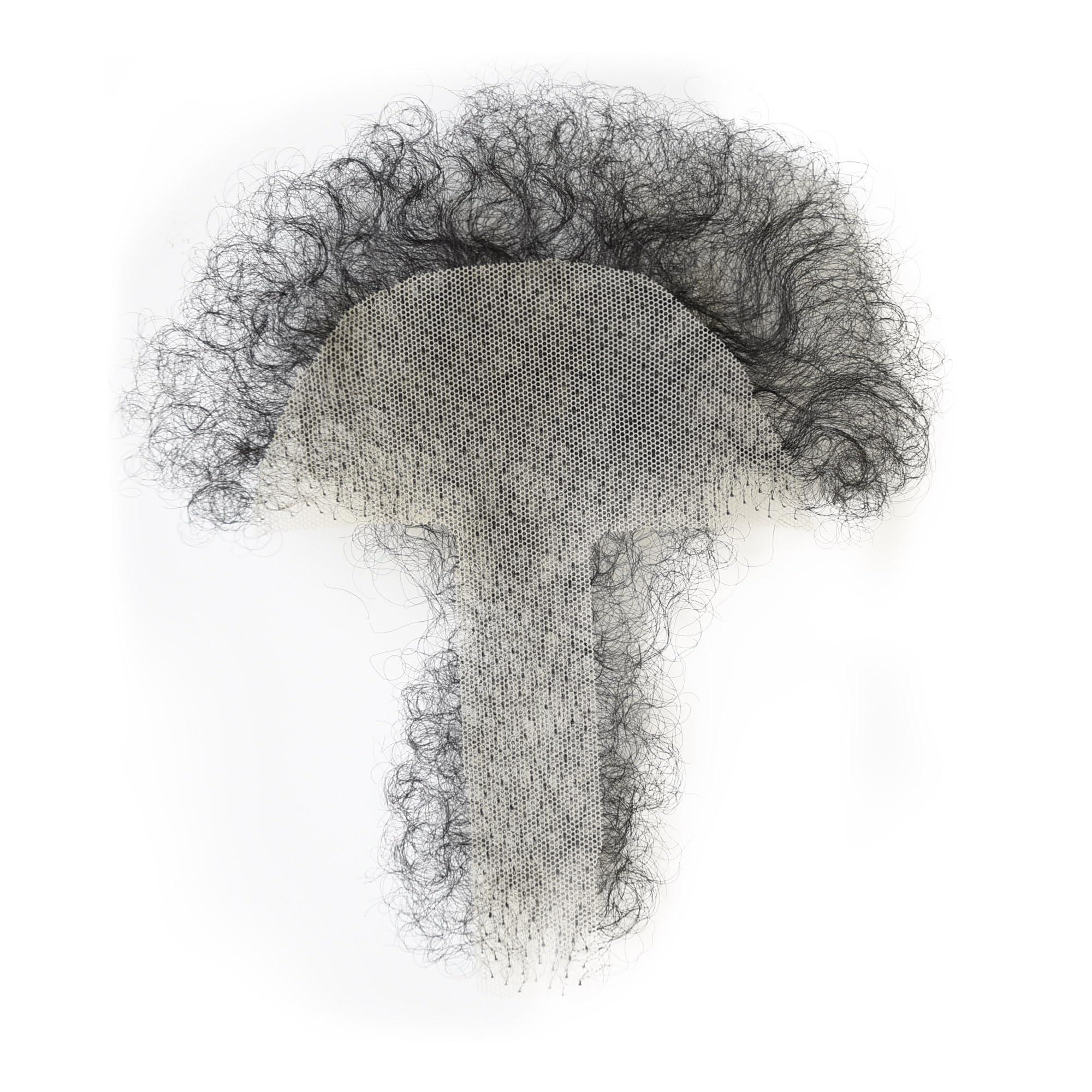 viviaBella viviaBella Handmade Men Fake Chest Hair Synthetic Hair Body Hair Adding Hair Volume Enhancement of Manliness (Natural Black, Style2)