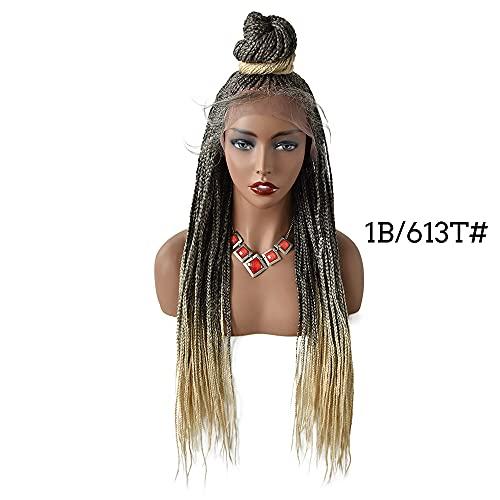 Notherss Notherss Updo Bun Box Braided Wigs For Black Women Cornrows Front Natural Hairline With Baby Hairs Box Braided Premium Quality